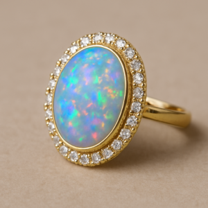 Goldring mit Opal