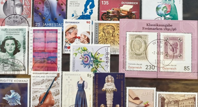 Seltene Briefmarken aus 2020 gestempelt